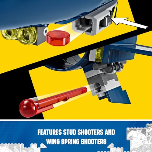 LEGO Marvel X-Men X-Jet Building Kit with 4 Minifigures, Ages 8+ T6691