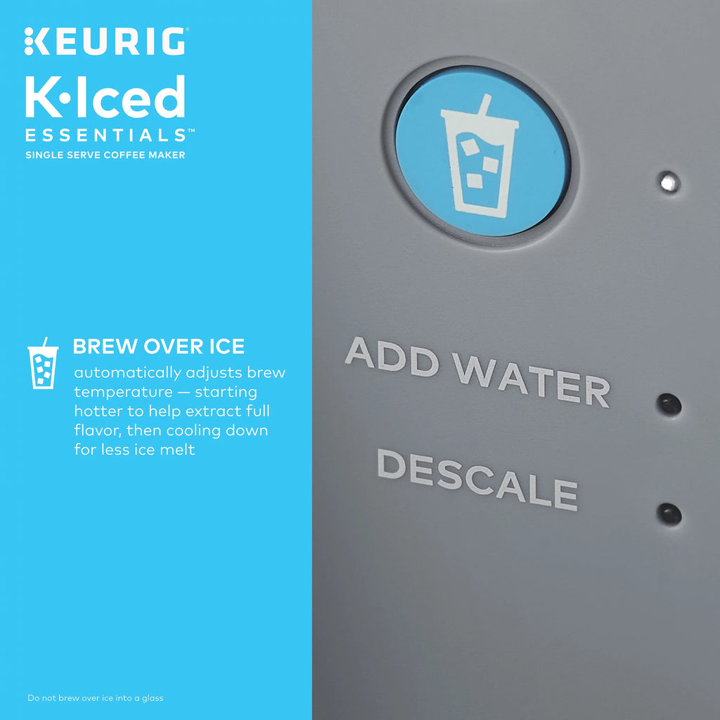 Keurig K-Iced Essentials Gray Iced and Hot Single-Serve K-Cup Pod Coffee Maker A122432