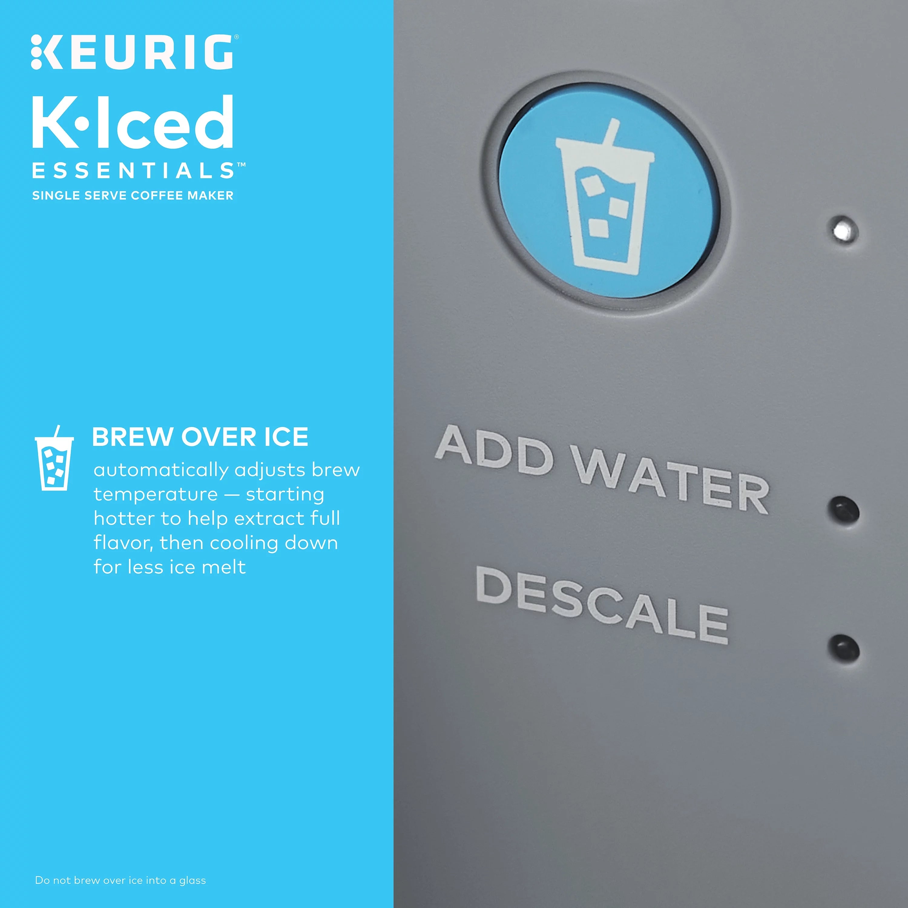 Keurig K-Iced Essentials Gray Iced and Hot Single-Serve K-Cup Pod Coffee Maker A122432