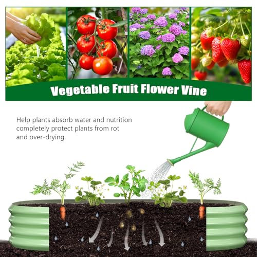 Galvanized Raised Garden Bed with Arch Trellis, Metal Planter Box Kit B112928