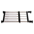 Hershii Expandable Closet Tension Shelf Rod Adjustable Metal Storage Rack Cabinet Organizer DIY Divider Separator Shelves for Wardrobe Cupboard Kitchen Bathroom, Black, 19.69-31.5inches