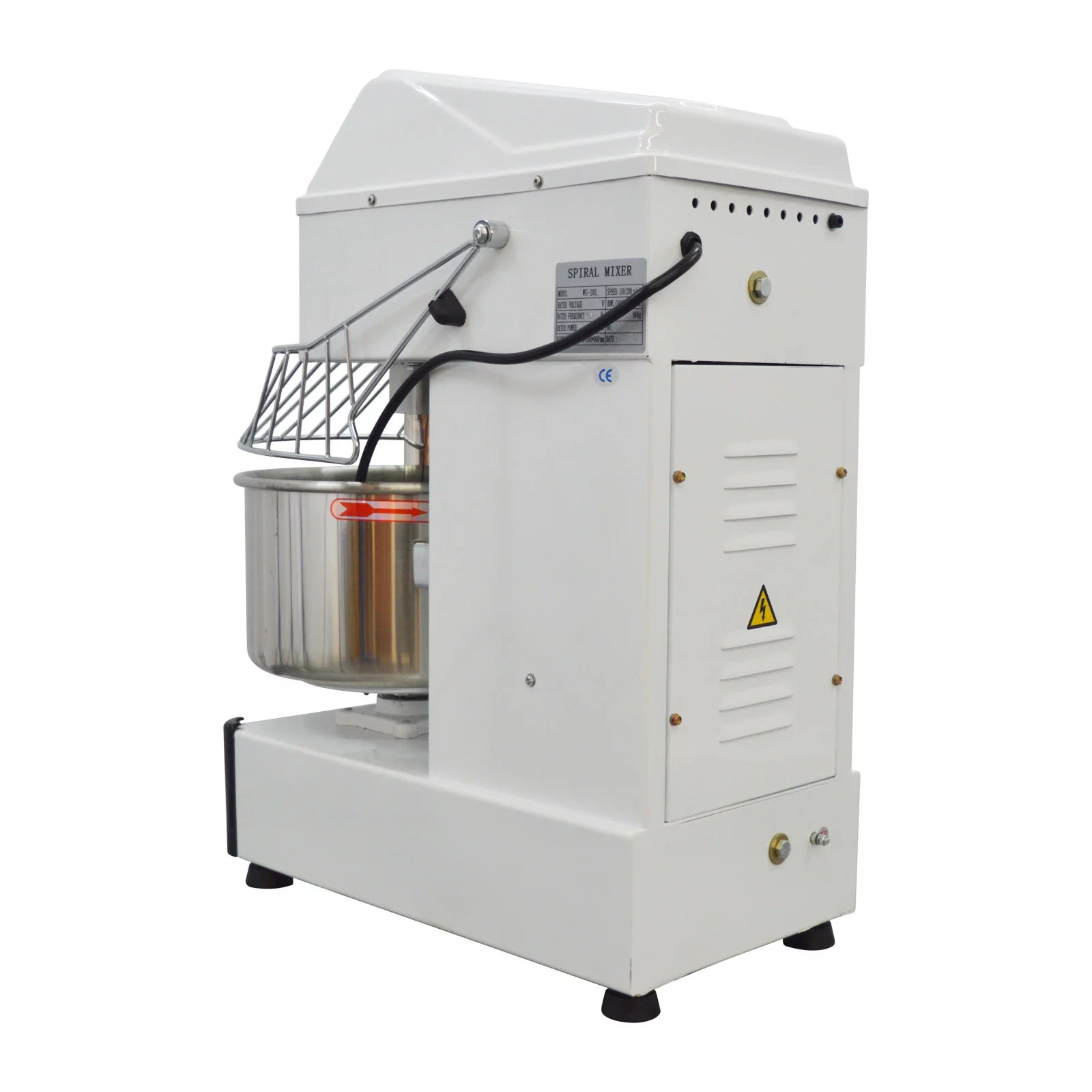 INTSUPERMAI Dough Mixer 21QT Kneading Machine for Bakeries Restaurants Pizzeria A801