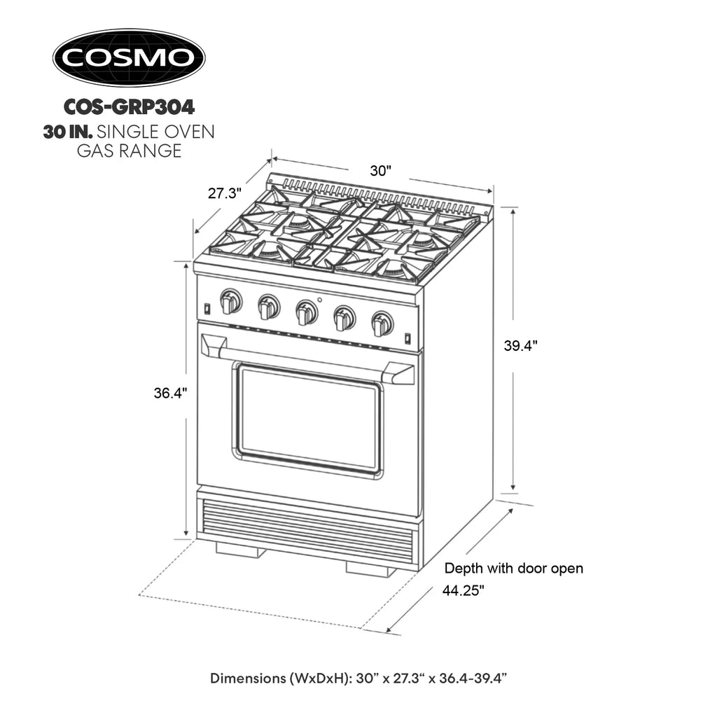 Gas Range 3.5 cu. ft. Stainless Steel I2185