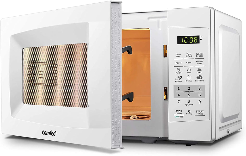 COMFEE' EM720CPL-PM Countertop Microwave Oven 0.7 Cu Ft 700W Pearl White Y98670