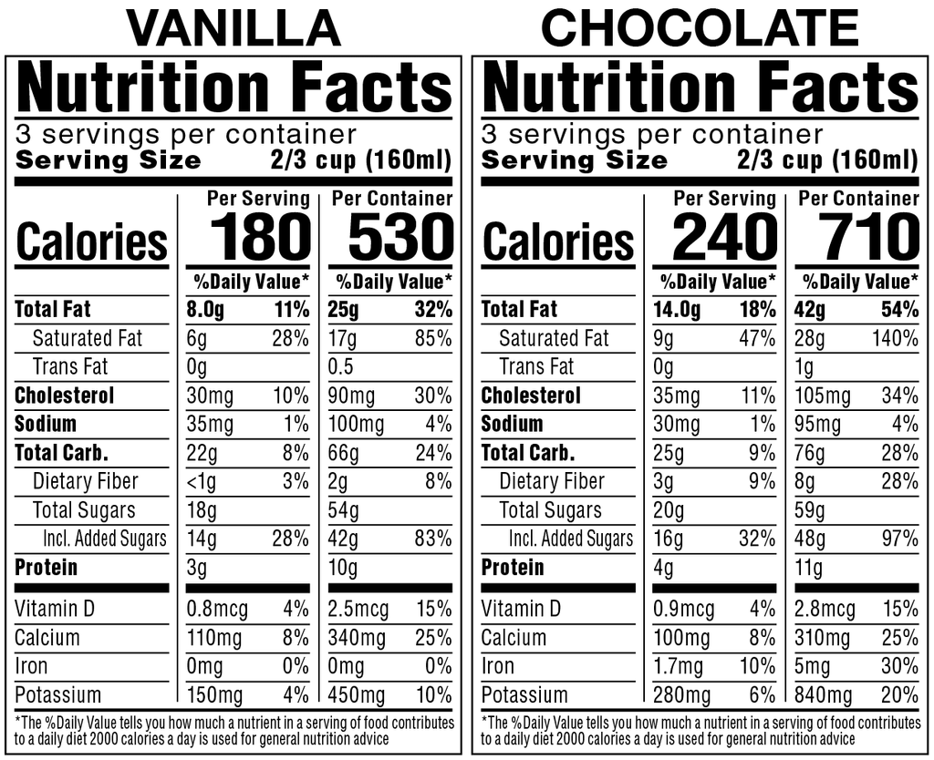 A La Mode Vanilla and Chocolate Ice Cream Pints, 6ct T67013