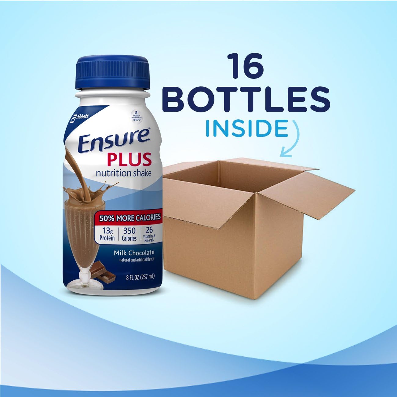 Ensure Plus Nutrition Shake Milk Chocolate 8 fl oz 16 count R352982