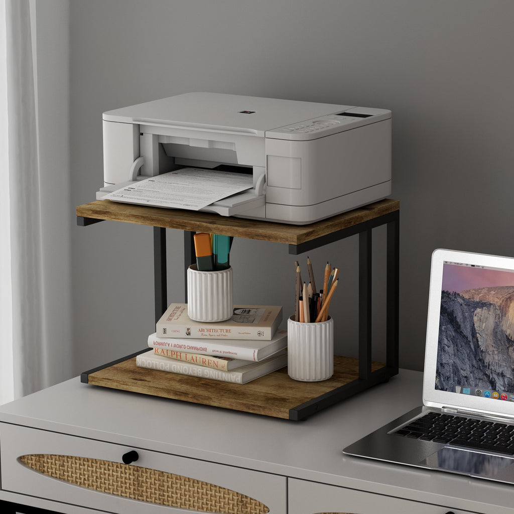 Printer Stand with Wheels and Storage, 2 Pack F7887