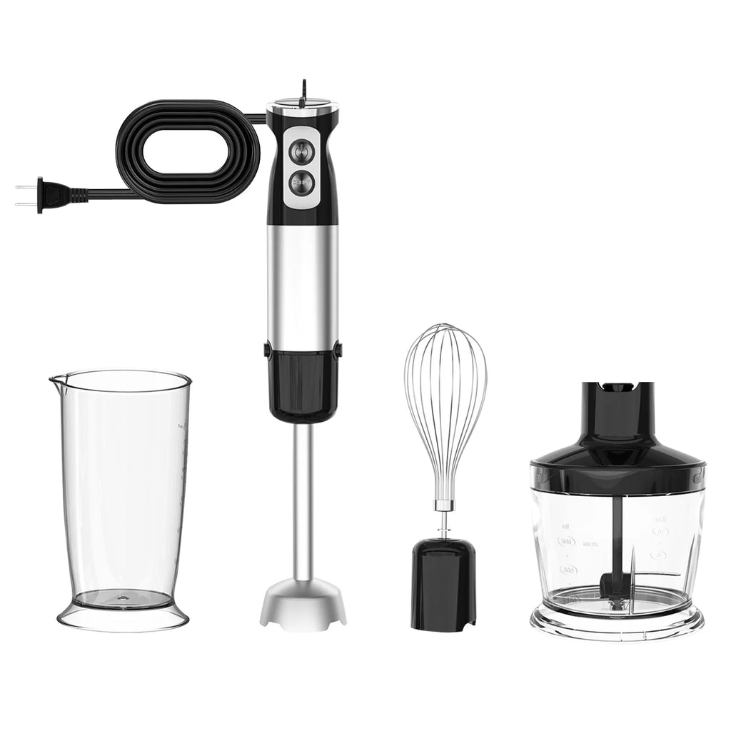 iMounTEK Immersion Hand Blender, 1000W 5-in-1 Stainless Steel, Black B4538