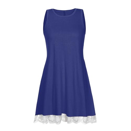 Loose Casual Sleeveless Sundress for Women with Pocket F4214