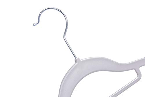 Quality Hangers Plastic Clothes Hangers 50 Pack with Swivel Hooks A162362