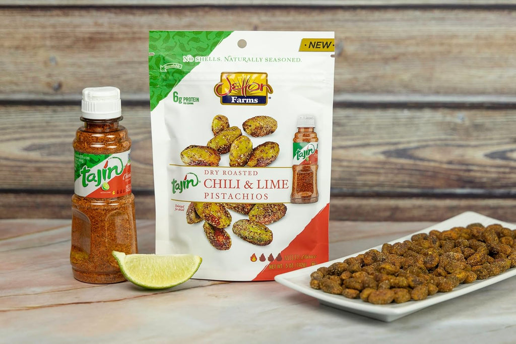 Tajin Seasoned Pistachio Kernels, Chili Lime, 5 Oz. Bag F591