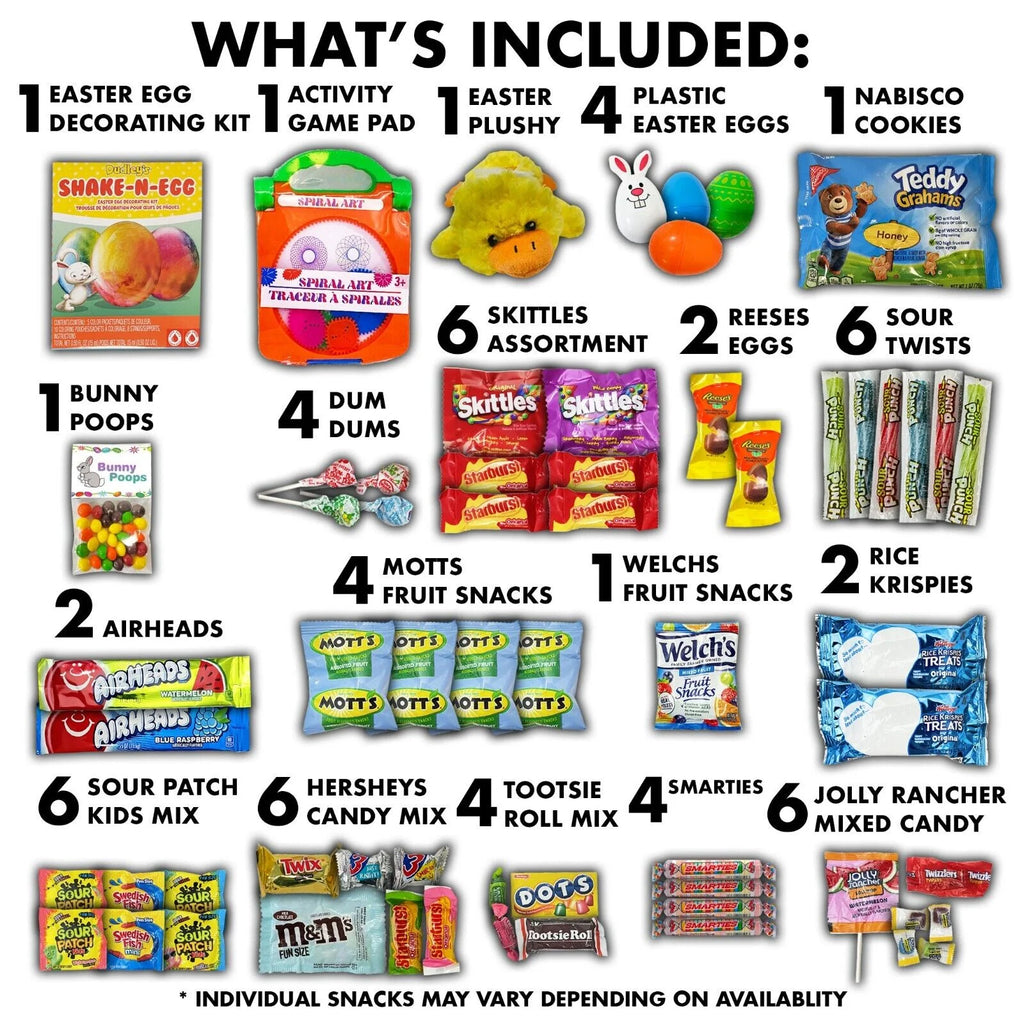 Fun Flavors Easter Candy Gift Box with Chocolate, Gummies & Snacks R81090