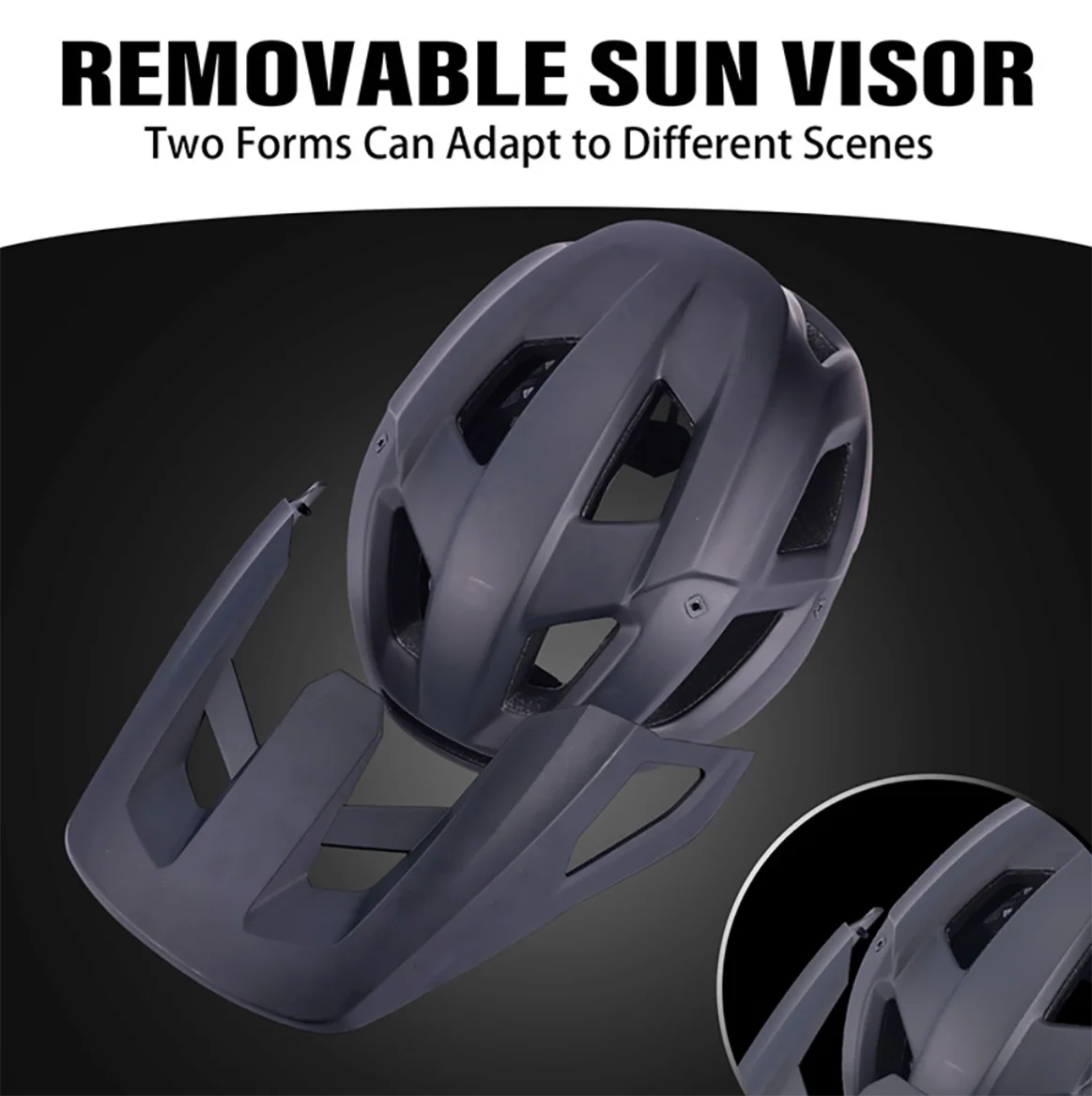 Bike Helmet for Men Women Adults with Extended Visor, Yellow L1711