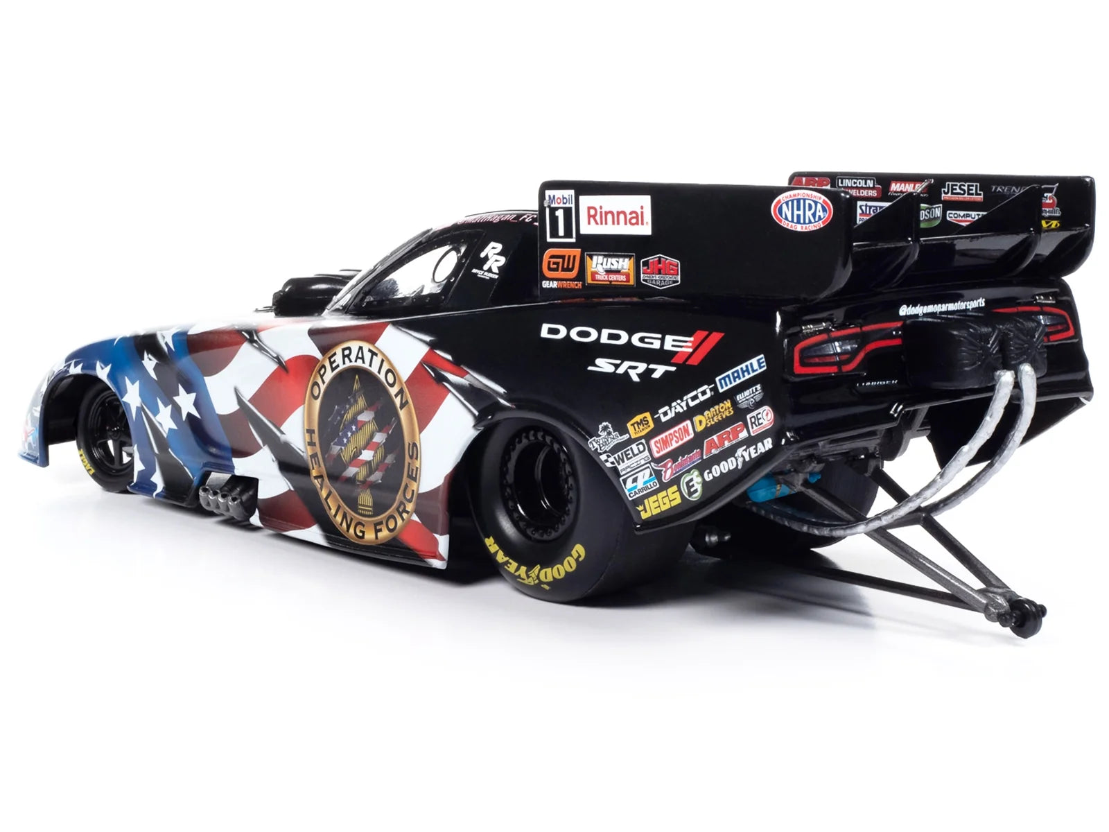 Auto World 1/24 Dodge Charger SRT Hellcat NHRA Funny Car Diecast Model S190936