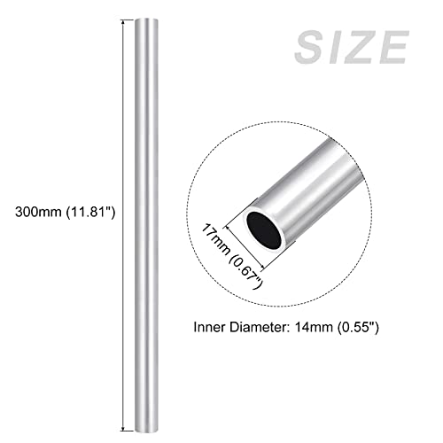6063 Aluminum Tube 18mm OD x 12mm ID x 300mm L X13900