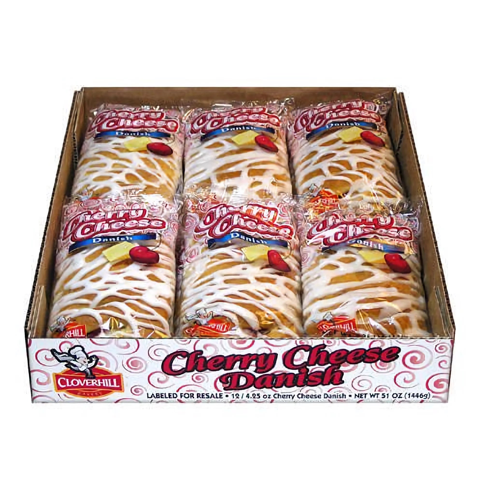 Cloverhill Bakery Cherry Cheese Danish, 24 / 4.25oz
