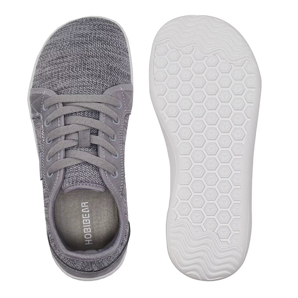 Hobibear Men's Wide Toe Box Barefoot Shoes Light Gray 8 L784736