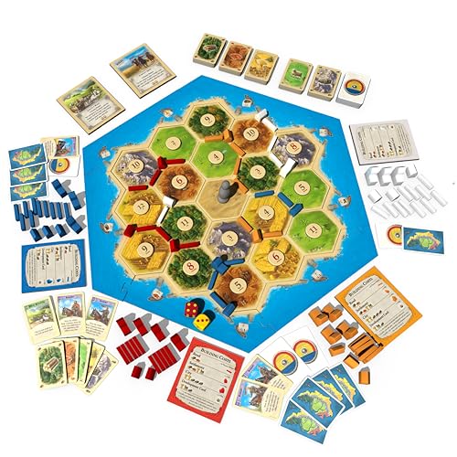 CATAN Board Game Base Game for Family and Adults Ages 10+ 3-4 Players 60 Minutes by Catan Studio D302