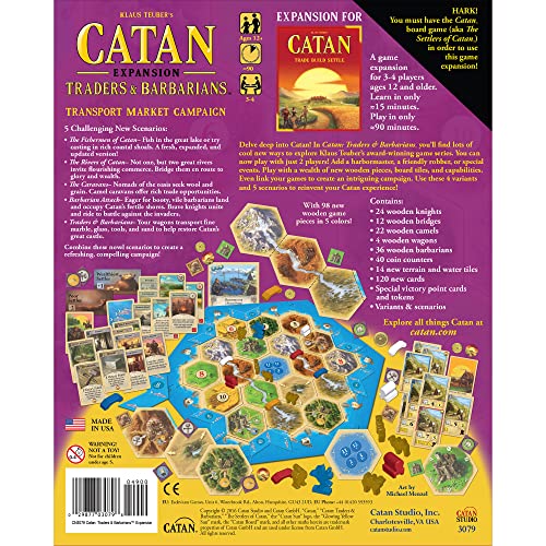 CATAN Traders & Barbarians Board Game Expansion for Kids and Adults T712950