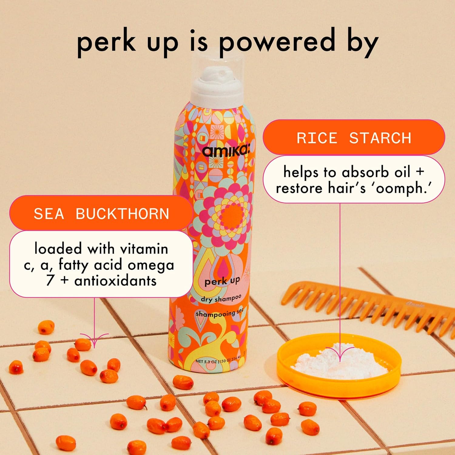 amika perk up talc-free dry shampoo 9.5oz A399093