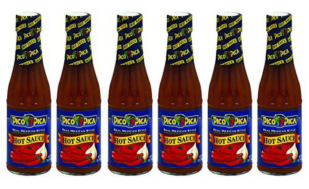Pico Pica Mexican Hot Sauce 7 Oz (Pack of 6) D876816