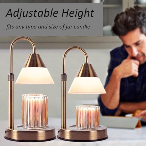Candle Warmer Lamp with Timer, Dimmable, Rose Gold G423276
