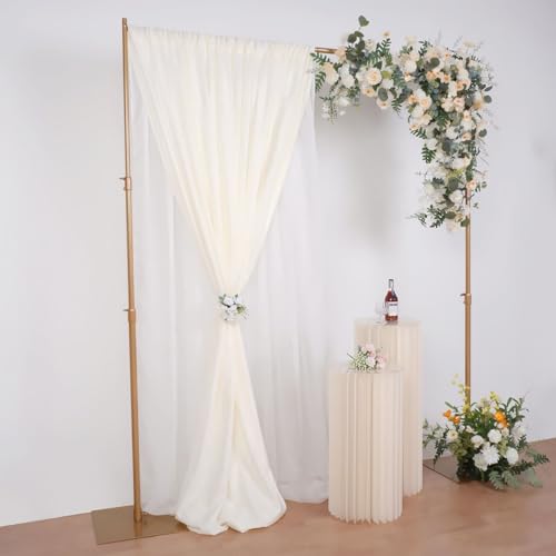 Efavormart 10ft x 10ft Heavy Duty Pipe and Drape Kit Backdrop Support with Metal Steel Base for Wedding, Party, Event, Photography, and Exhibition Decoration