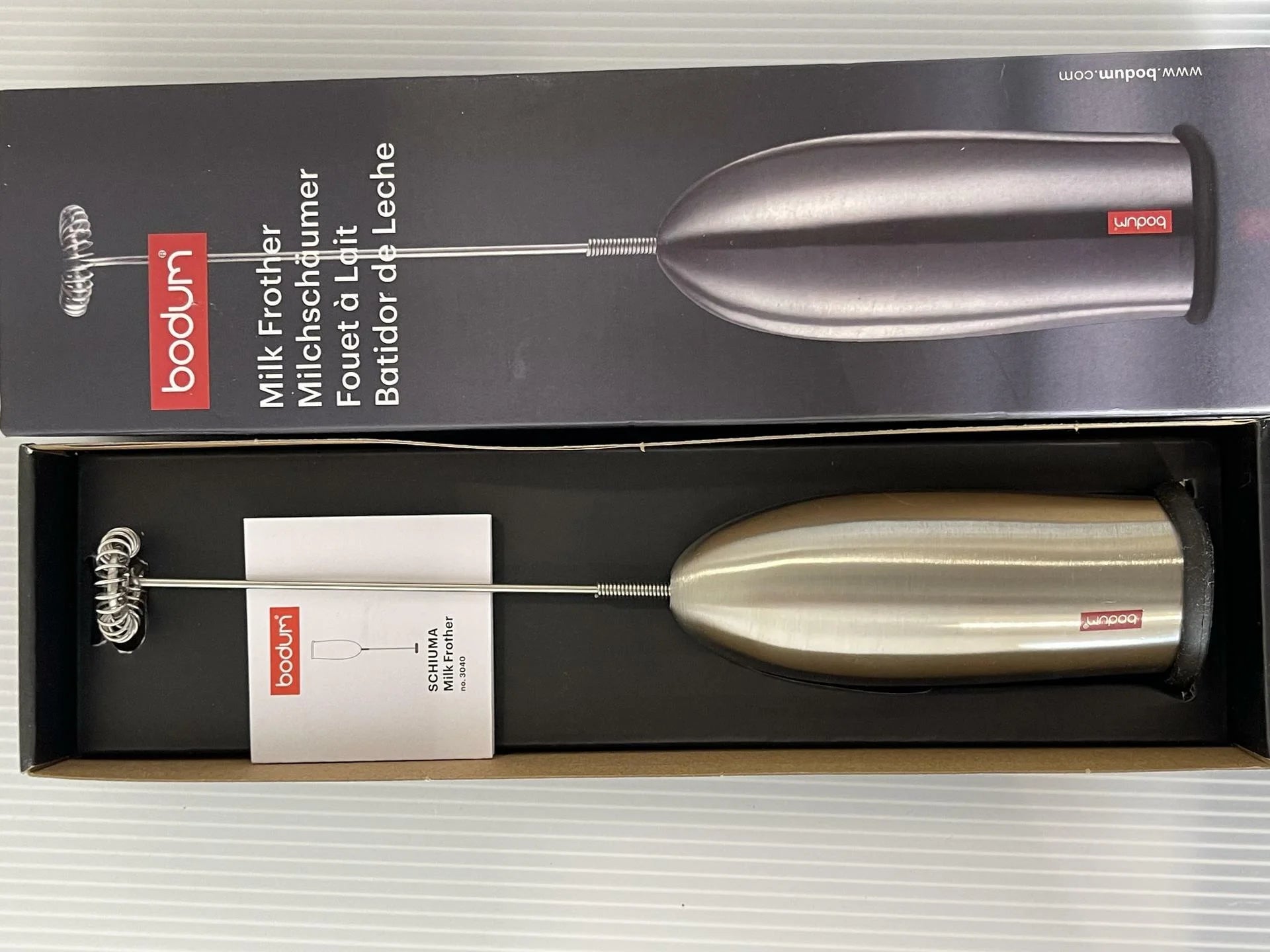 Bodum Schiuma Battery Operated Milk Frother, Chrome R556519