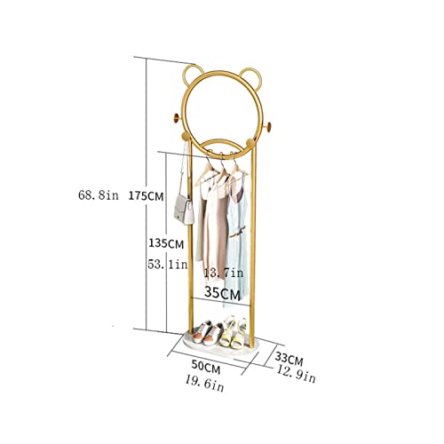 Coat Rack Stand for Coats Hats Scarves Clothes Handbags Black E5754