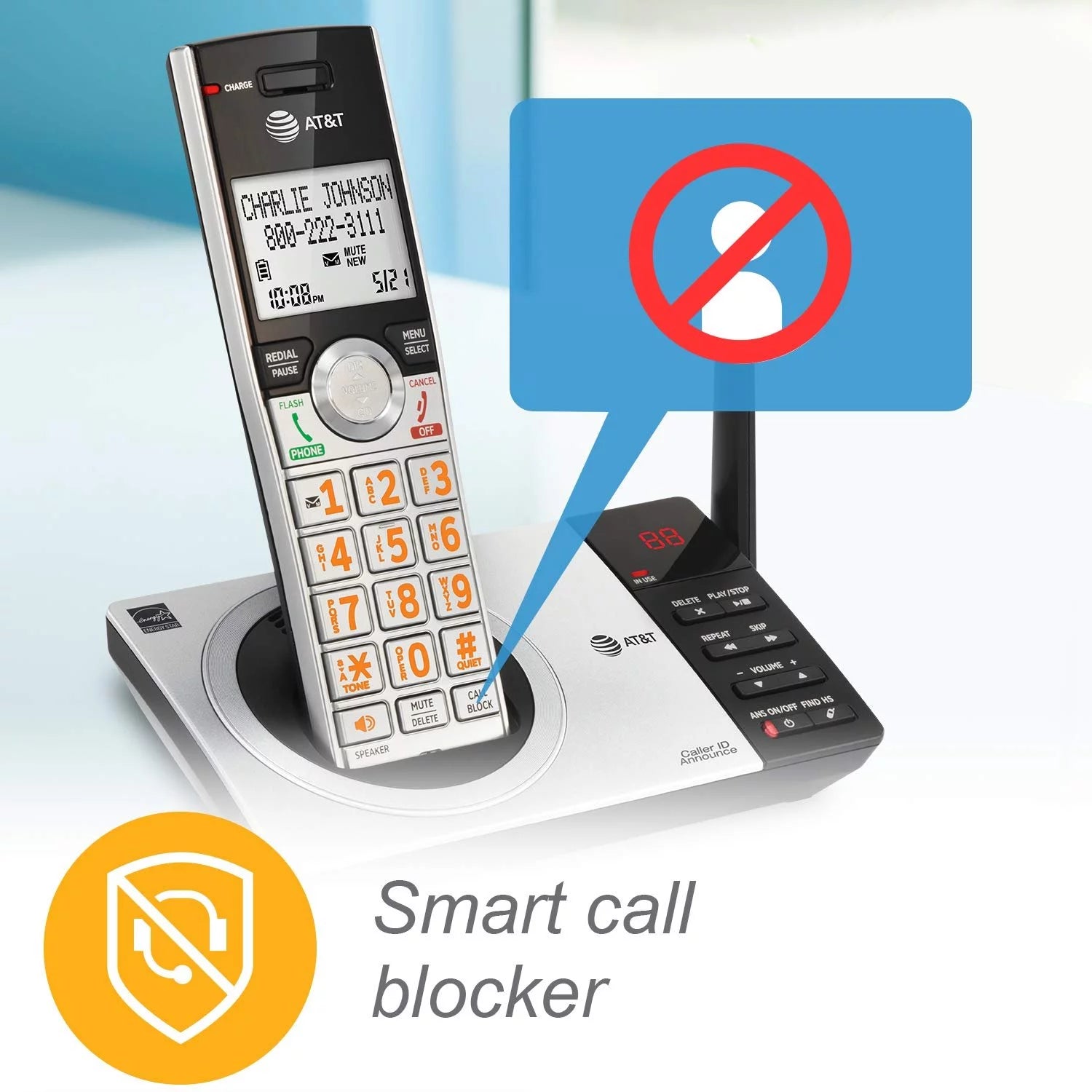 AT&T CL82407 DECT 6.0 Expandable Answering System with 4 Handsets I73883
