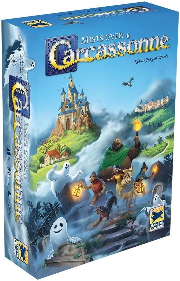 Mists Over Carcassonne Board Game | Territory Building Strategy Game | Cooperative Family Game for Kids and Adults | Ages 8+ | 2-6 Players | Average Playtime 45 Minutes | Made by Z-Man Games