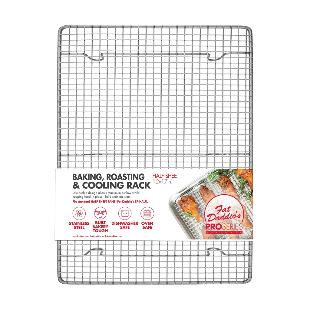 Fat Daddio's CR-HALF Stainless Steel Cooling & Baking Rack, 12 x 17 inch