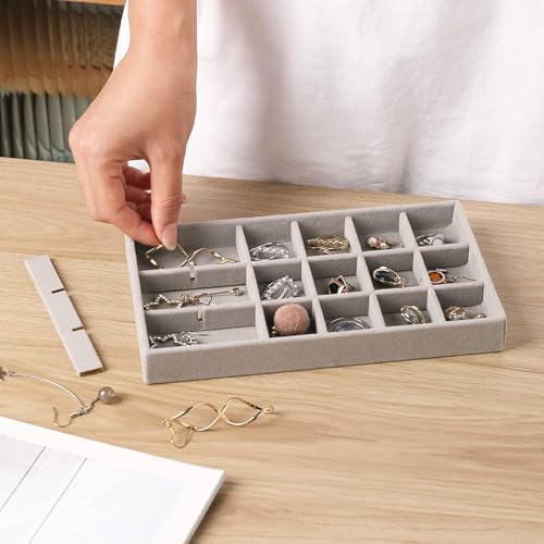 Clear Acrylic Jewelry Box with 5 Drawers for Women and Girls Q677262