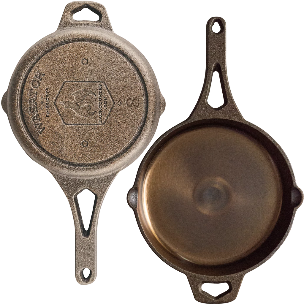 Backcountry Iron 8 Inch Pre-Seasoned Round Cast Iron Skillet J750