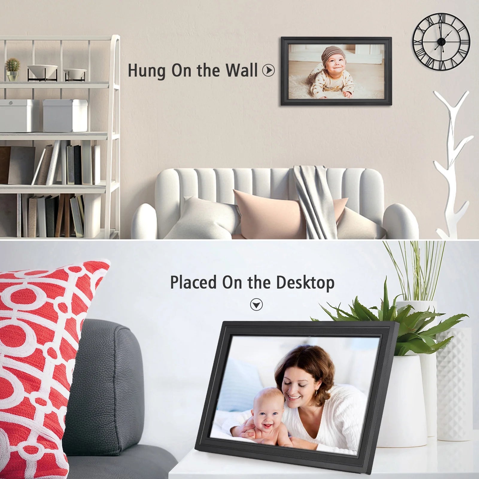 Anself WiFi Digital Photo Frame 15.6-Inch 16GB Y755067