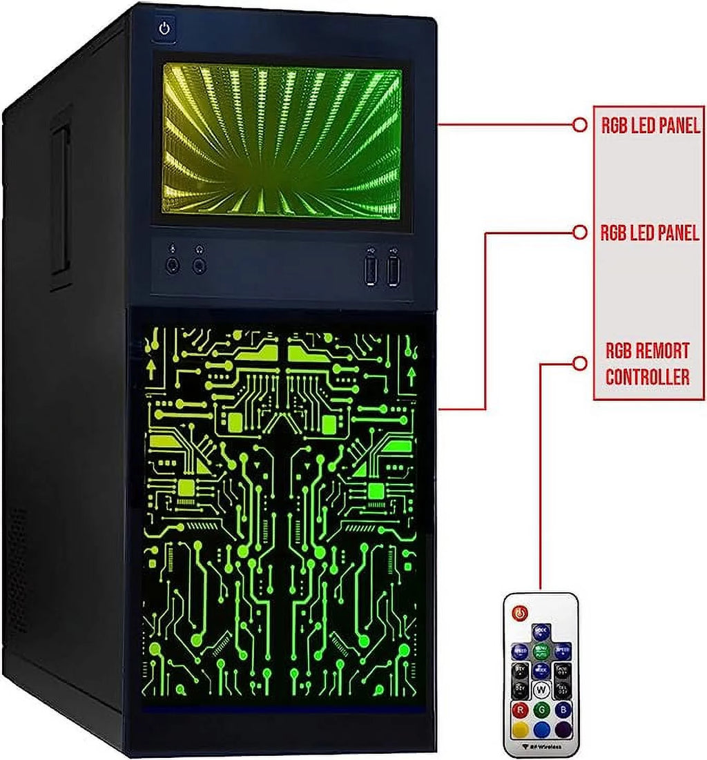 TechMagnet Horizon+ Restored Gaming PC Desktop Intel Core i7, 16GB RAM, 256GB SSD B627