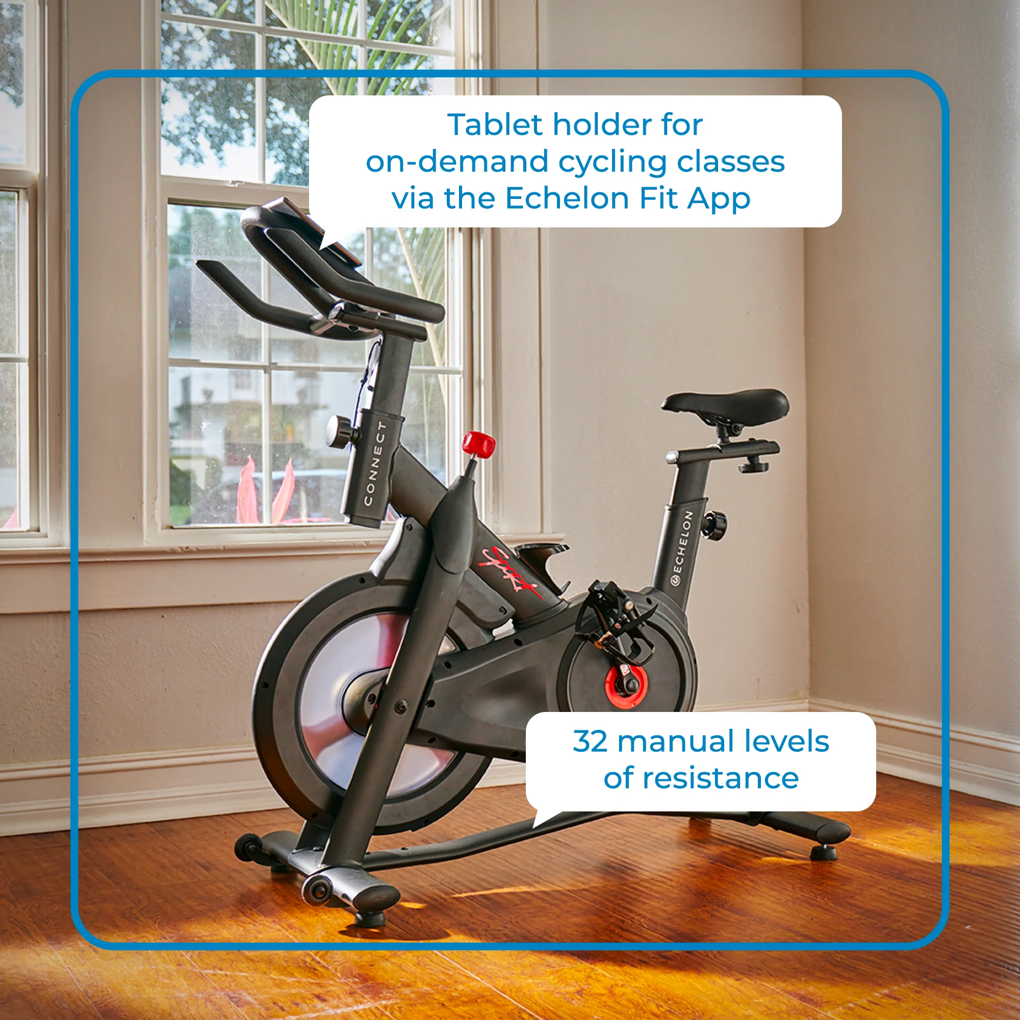 Echelon Connect Sport Indoor Cycling Exercise Bike O80657