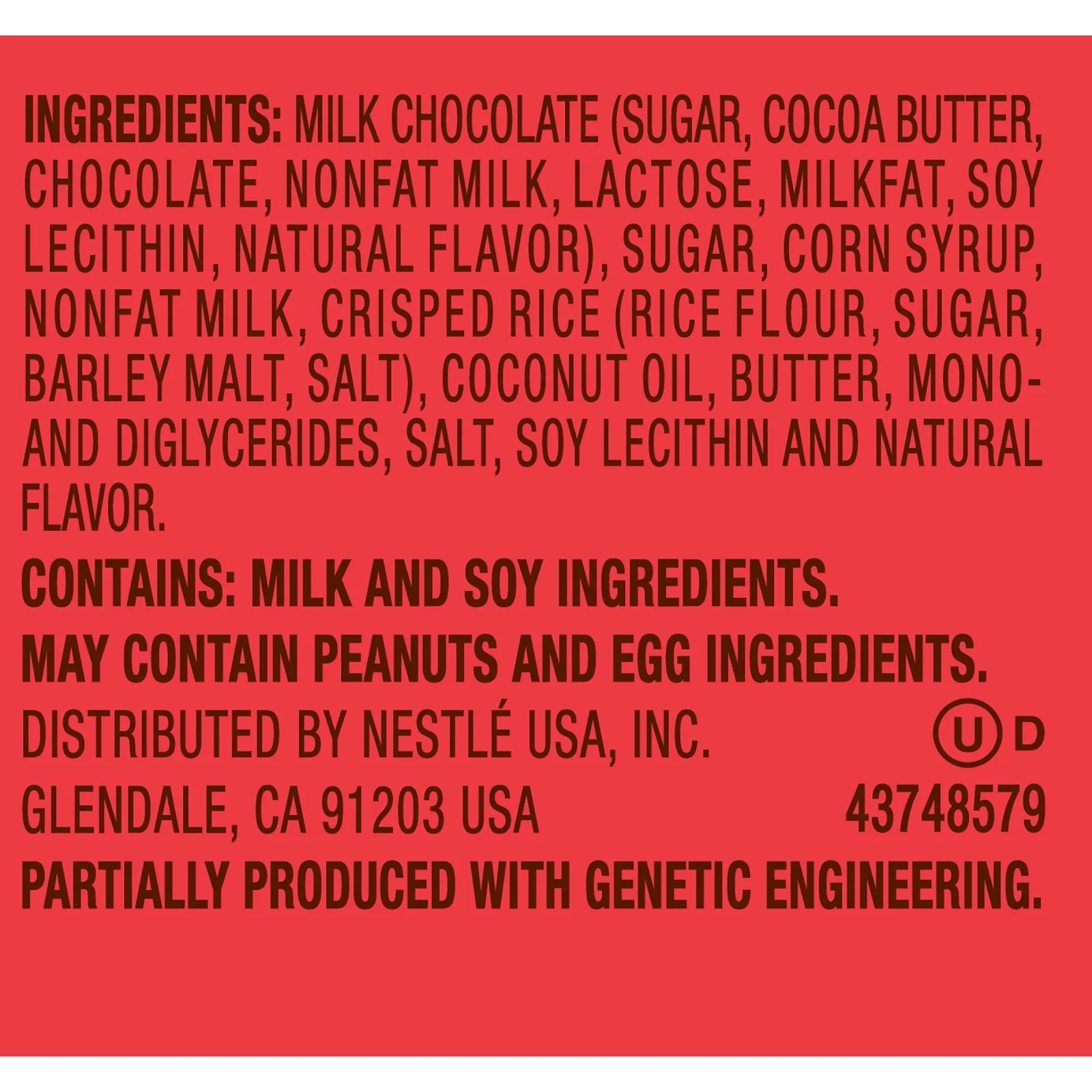 Nestle 100 Grand Milk Chocolate Caramel Crispy Candy Bar 2.8oz (Pack of 24) X743928