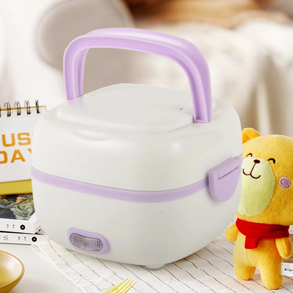 Stainless Steel Electric Lunch Box Mini Rice Cooker 1L E711