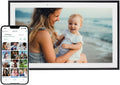 Skylight Digital Picture Frame - WiFi Enabled with Load from Phone Capability, Touch Screen Digital Photo Frame Display - Customizable Gift for Friends and Family - 15 Inch Black