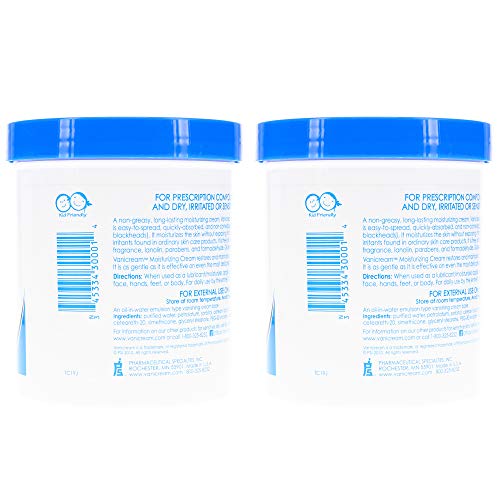 Vanicream Moisturizing Skin Cream for Sensitive Skin, 4 oz (Pack of 2) F220550