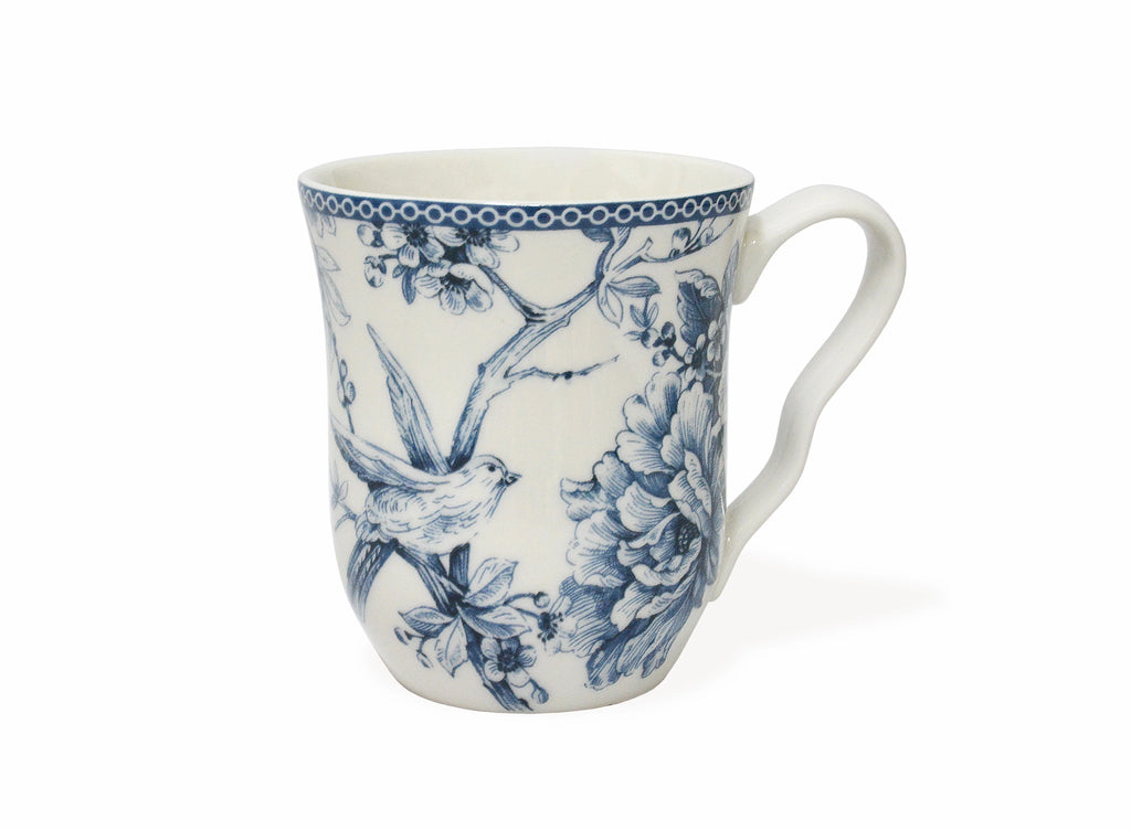 Adelaide Square Porcelain Dinnerware Set, 16-Piece, Blue Toile L8505