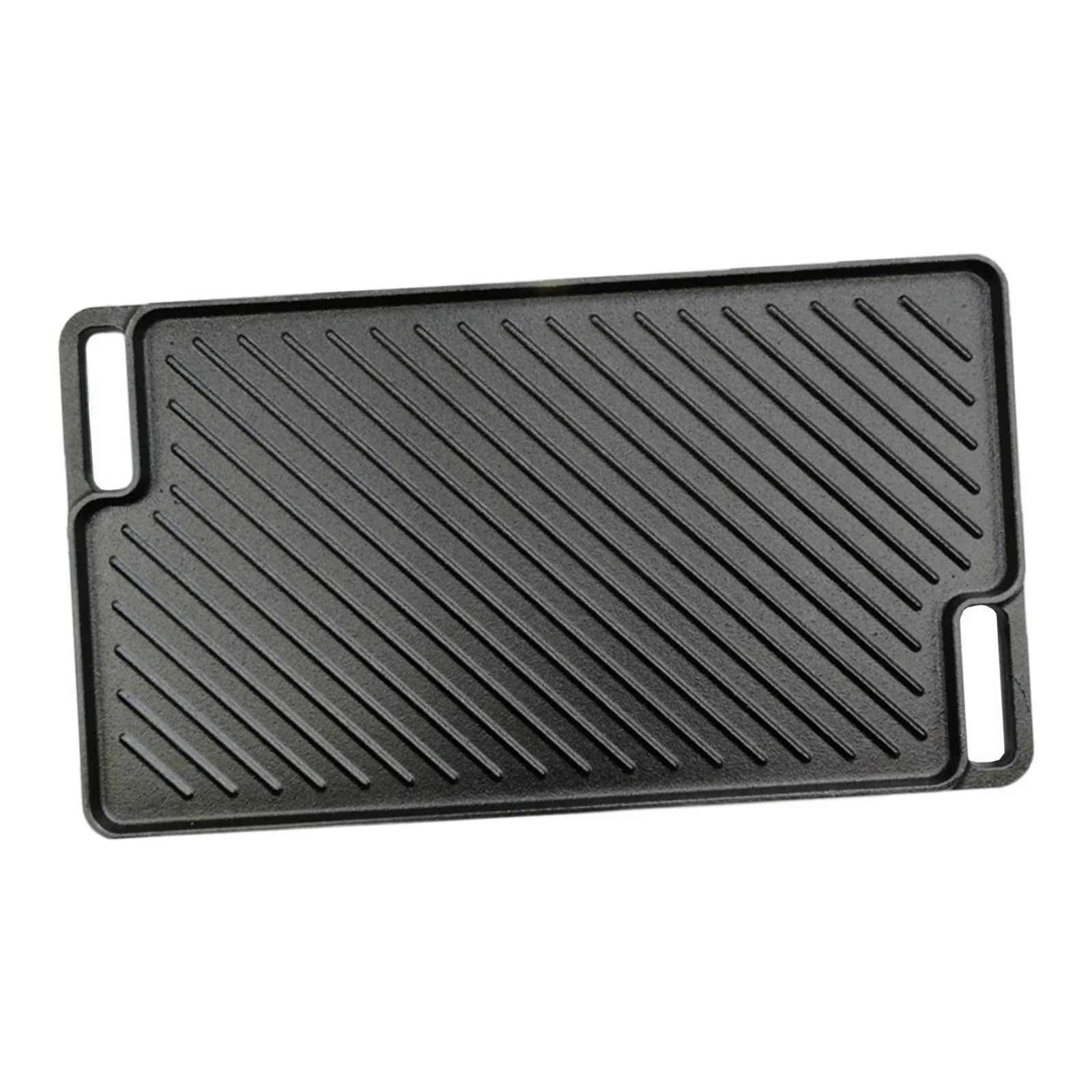 Reversible Cast Iron Griddle for Stovetop BBQ N24232