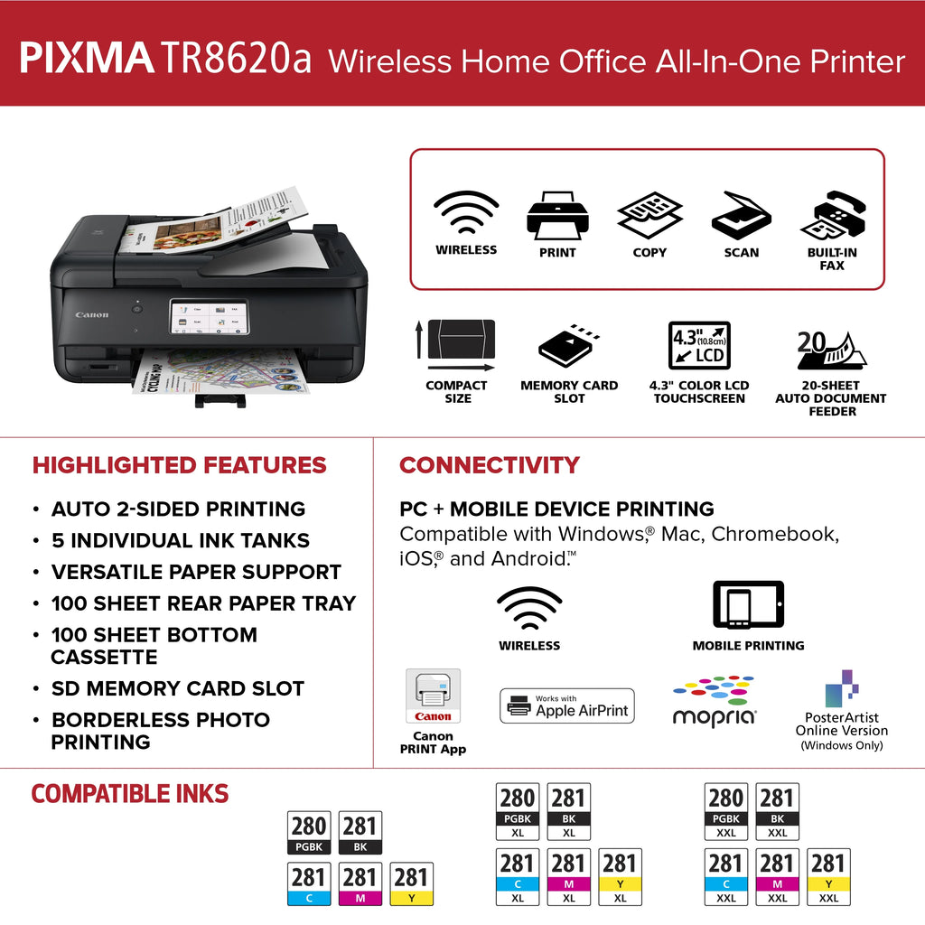 PIXMA TR8620a Wireless Inkjet All-In-One Printer J468421