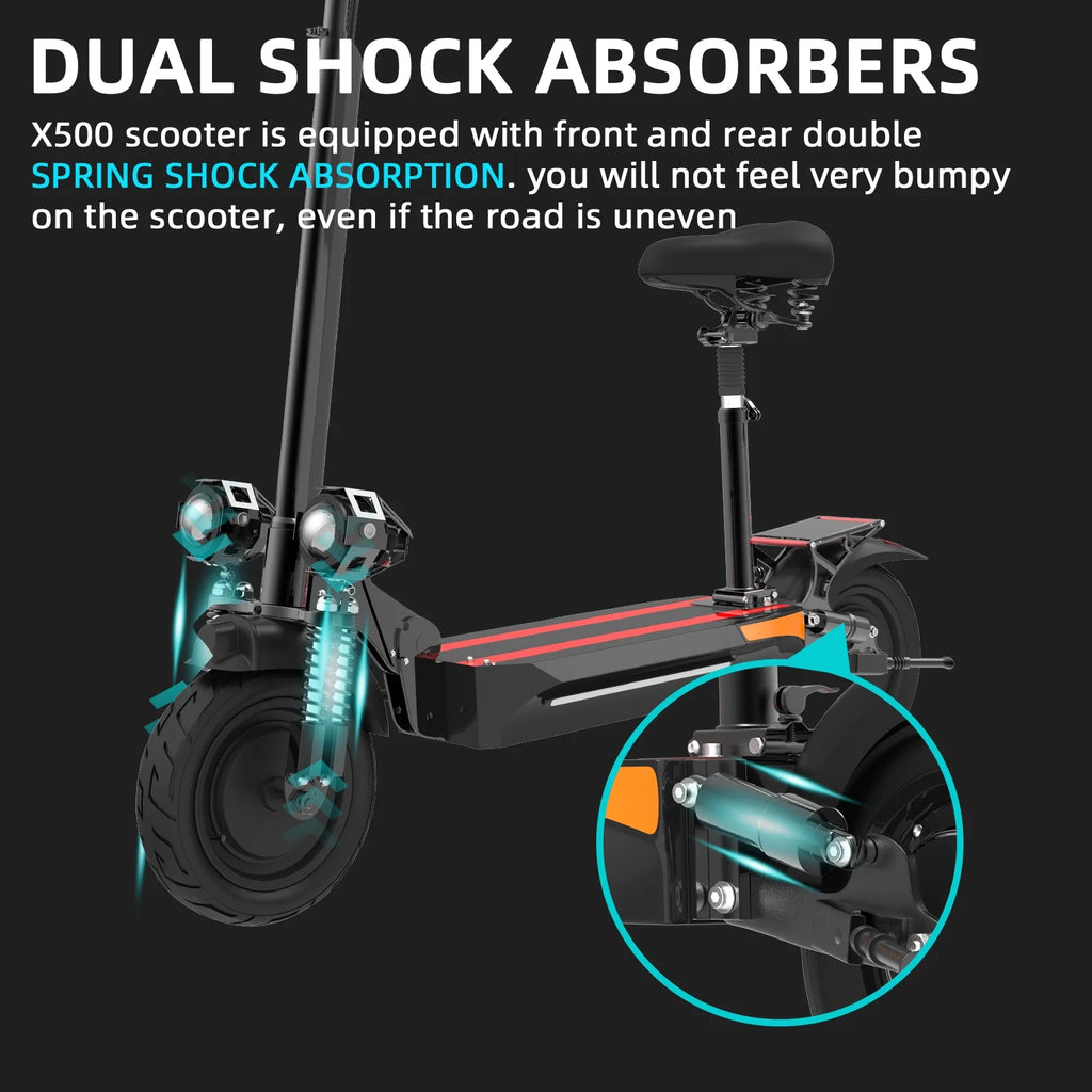 AJOOSOS X500 Electric Scooter with Seat for Adults M704409