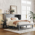 XD Designs Modern Full Size Murphy Bed with Cabinet and Drawers, Traditional Solid Wood Murphy Bed Chest, Can be Folded into a Wardrobe, Storage Platform Bed Wall Bed, Space-Saving Design