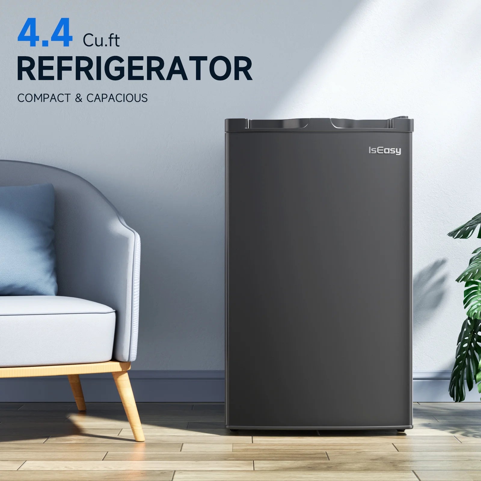 4.4 Cu.Ft Mini Fridge with Freezer for Bedroom, Apartment, Dorm and Office, Black P703899