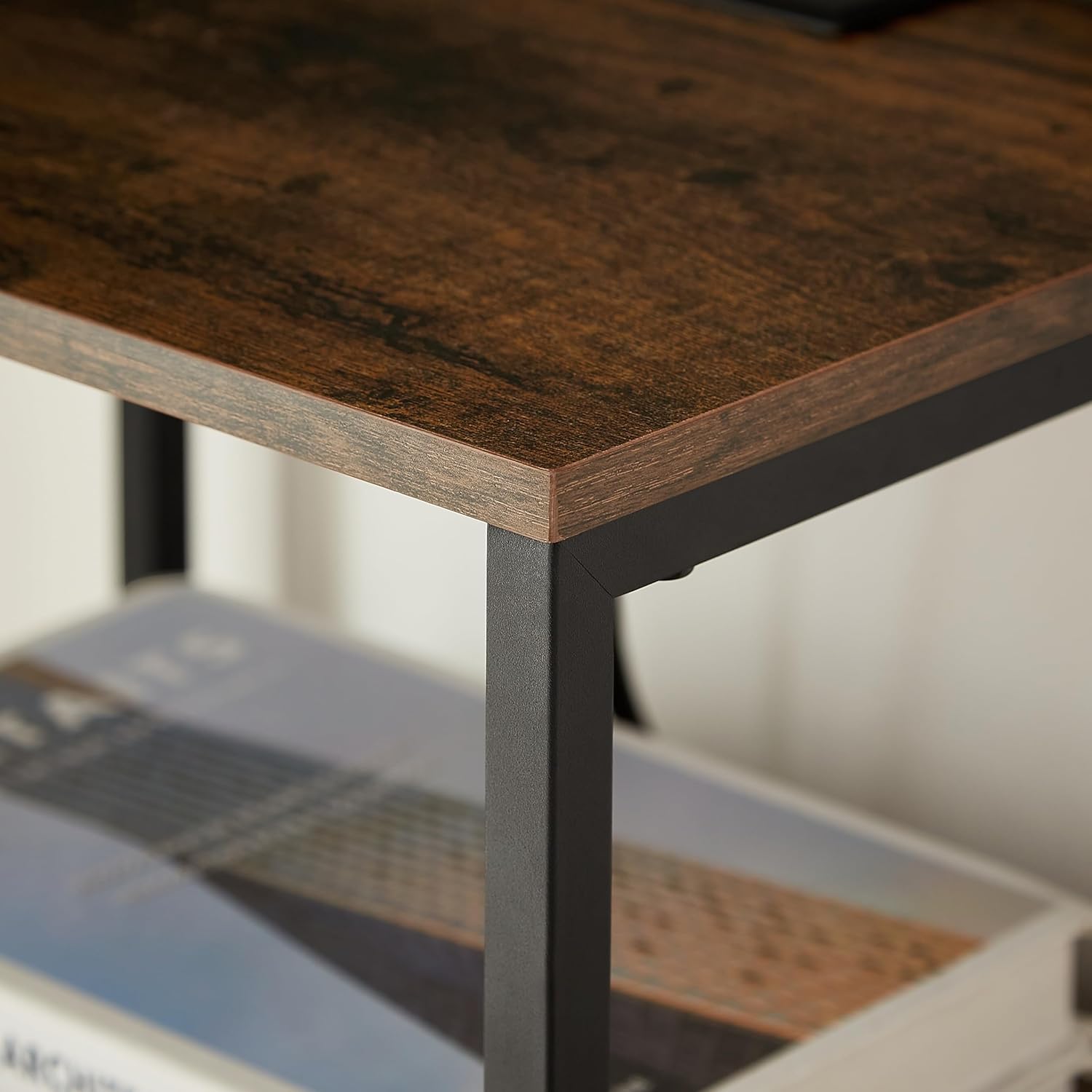 End Table with Charging Station, 2 Drawers & Storage Shelf C60090