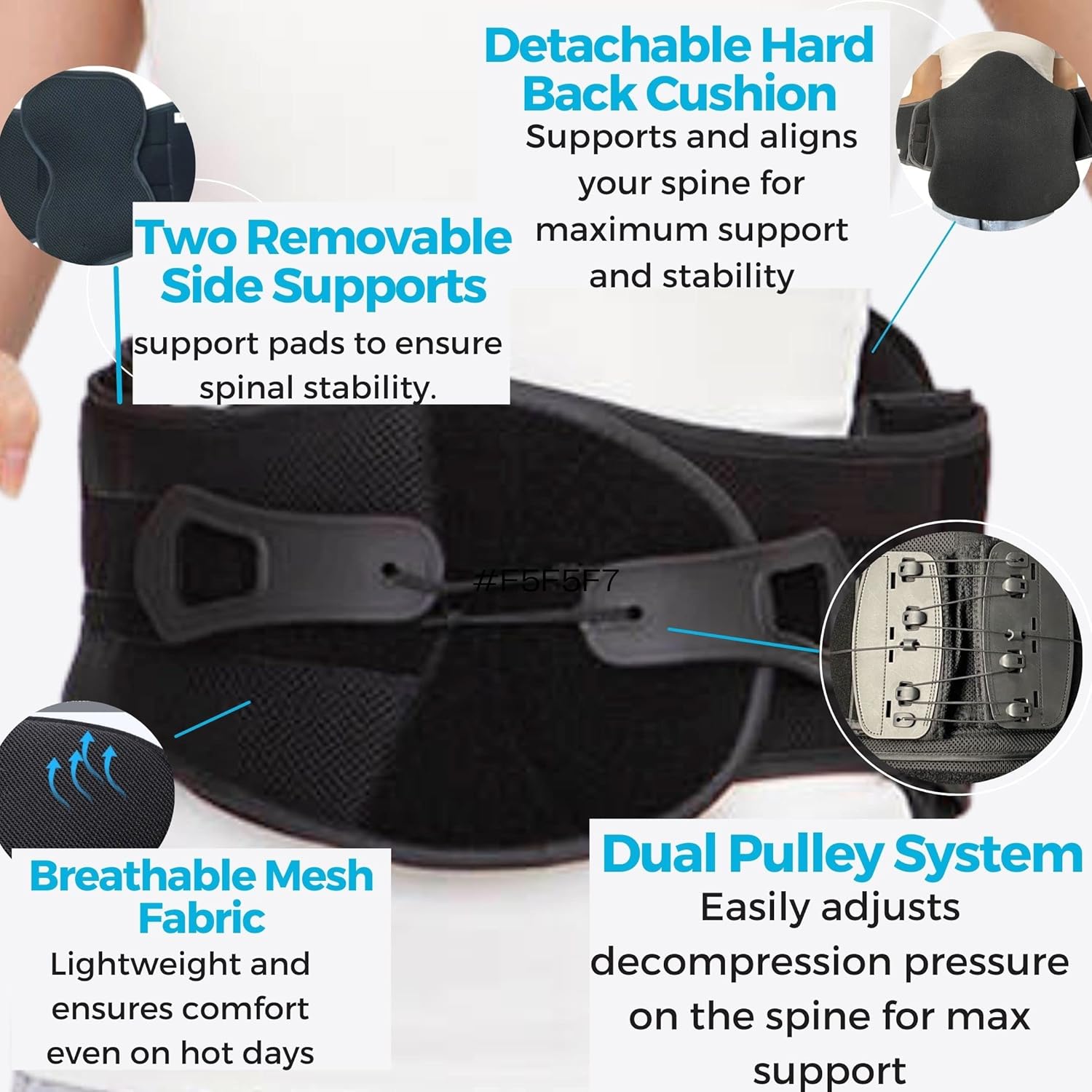 LSO Back Brace for Lower Back Pain Men & Women L0648/L0631 Y6651