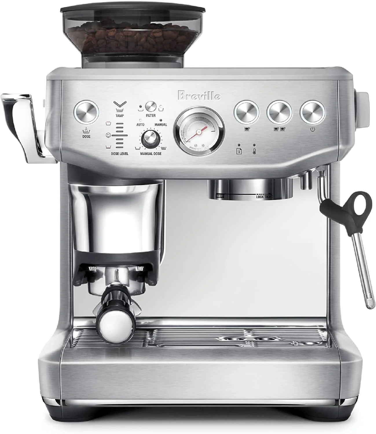 Breville Barista Express Impress Espresso Machine, 2 Liters - Stainless Steel